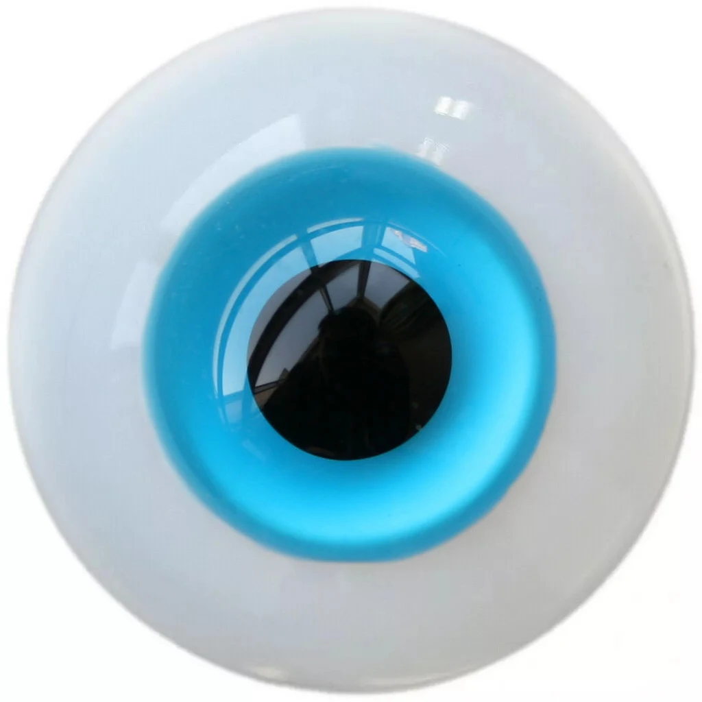 [wamami] 6mm 8mm 10mm 12mm 14mm 16mm 18mm 20mm 22mm 24mm Blue Glass Eyes Eyeball BJD Doll Dollfie Reborn Making Crafts