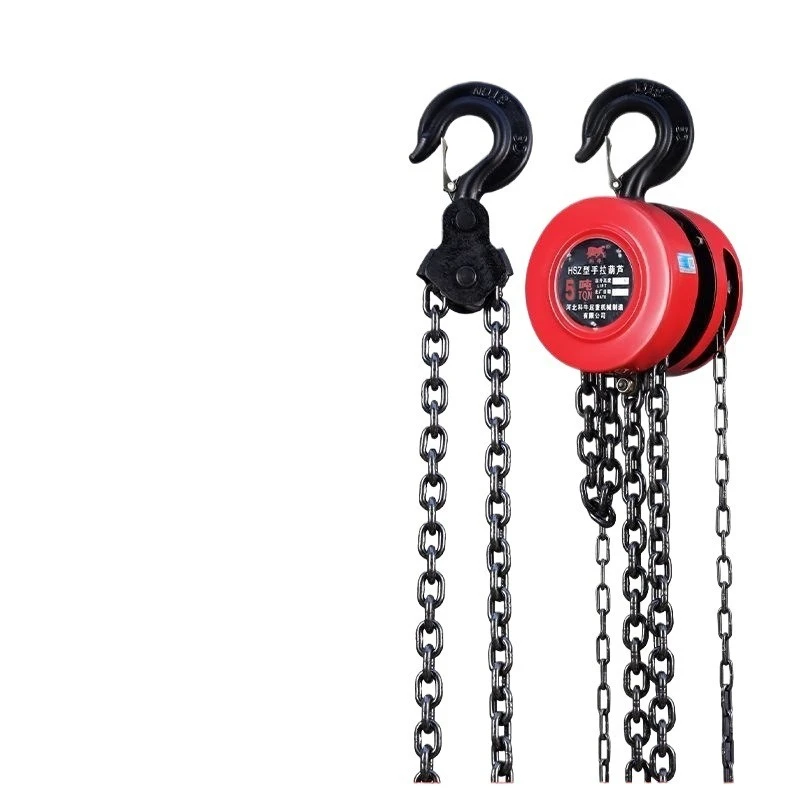 Rewind chain chain hoist new 2T 1 ton 3 tons 5 tons round small hoist crane 10 tons manual chain national standard