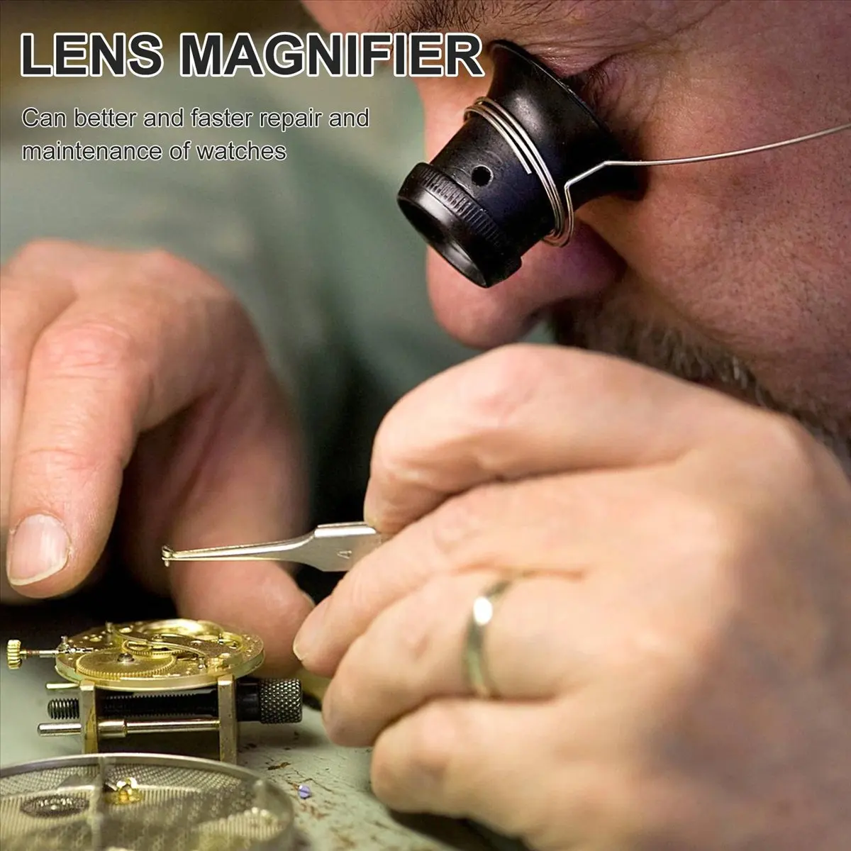 High-quality measuring tools Loupe Eyeglass Magnifiers Set Magnifying Glass for Watch Jewellery in Stock