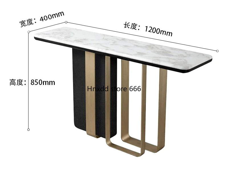 Modern minimalist aisle ultra-narrow entrance counter marble entrance table