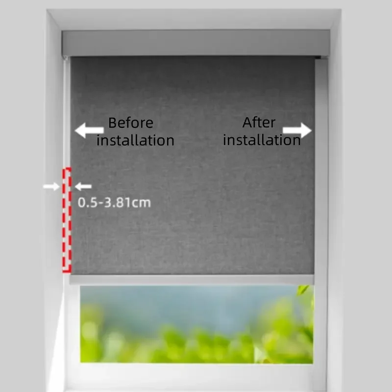 Best Quality Aluminum Material U Channel 100% Blackout Light Blockers for Window  Blinds