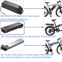 Electric Bike 36V 10.4Ah 12Ah 48V 13Ah Lithium-ion Battery for Hiper Engine MTB A1 A2 S2 B54 Fold X1 X3 BF214 BX640 BF216 BX670