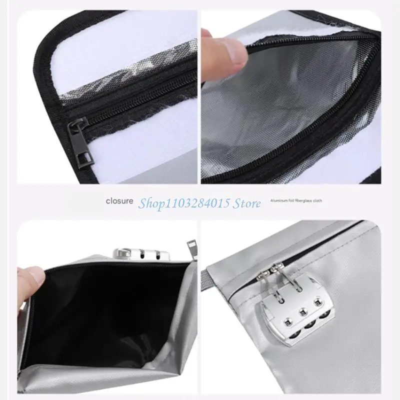 

R6FF Executive Flameproof Document Envelope Large Capacity for Electronics Storage