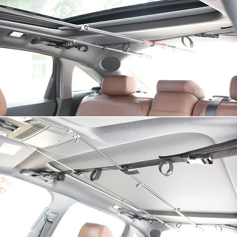 2 Stück Praktischer Auto-Angelrutenhalter Fahrzeug-Rutenhalterung Angelruten-Gürtelhalter Angelzubehör – Detail 3