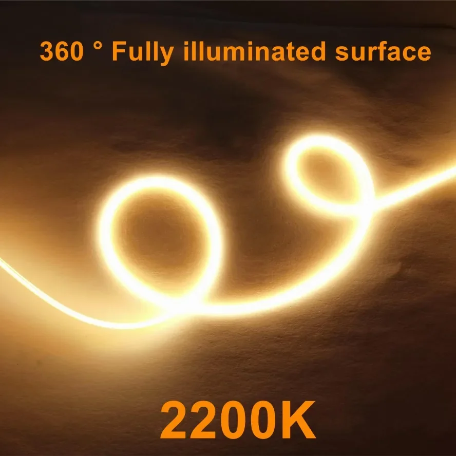 New 12V 600 460mm LED Flexible Ultra Slim Filament Spiral Bulb 2200K Filament Retro Edison Bulb Parts Light Strip Decoration image 2