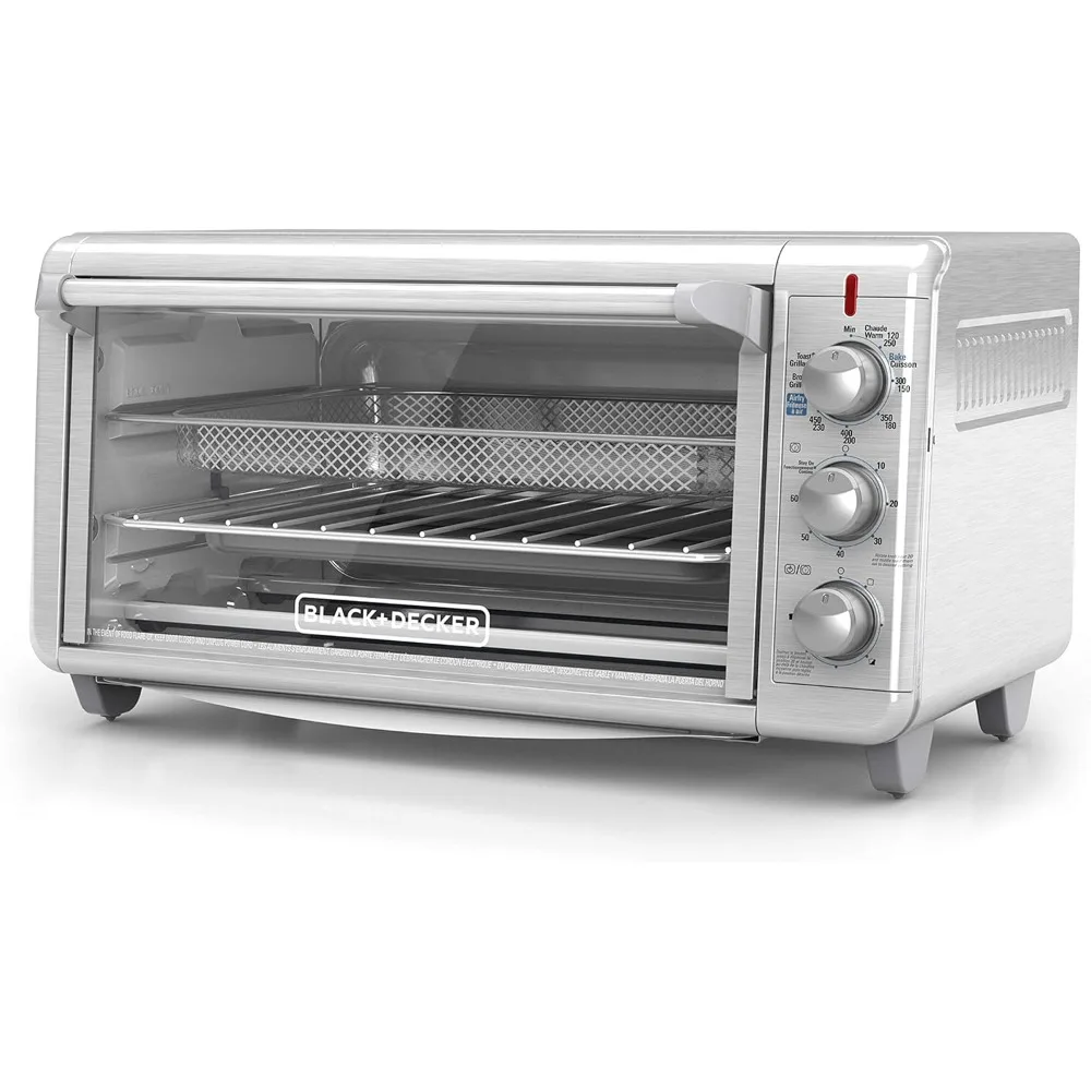 

8-Slice Crisp 'N Bake Air Fry Toaster Oven, TO3265XSSD, 5 Cooking Functions, 60 Minute Timer, Stainless Steel