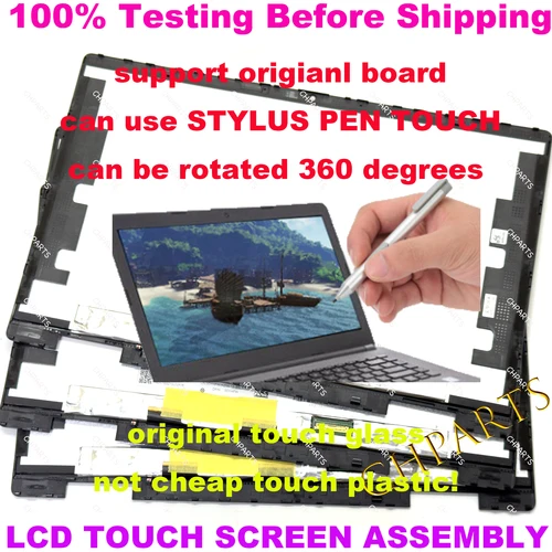 Imagen 2 del producto N09468-001 14 ""para hp Pavilion x360 14 EK 14-ek 2-en-1 portátil Lcd pantalla táctil montaje de repuesto 250 lentes 45% NTSC 1920*1080