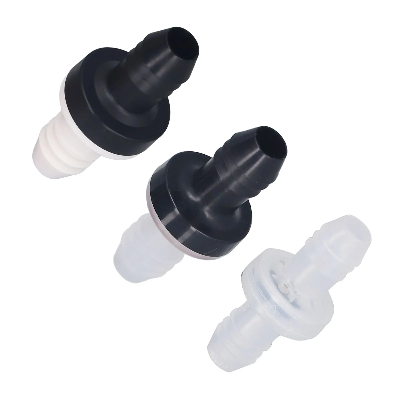 Check Valve Plastic Non Return 1 Way Inline Valve for Liquid and Gas 3/8inch 10MM Interface Diameter Non Return Check Valve