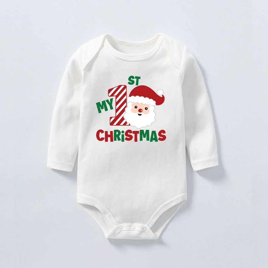 Body de My First Christmas para bebé, peleles infantiles, ropa bonita para niño y niña, regalo de Navidad para bebé, trajes de fiesta de navidad