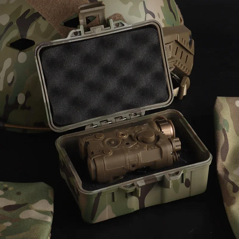 Tactical Storage Box Sealed Dust and Shock Absorption Equipment Box Safety Protective Tool Case Outdoor Portable Box  (12.4*8cm)