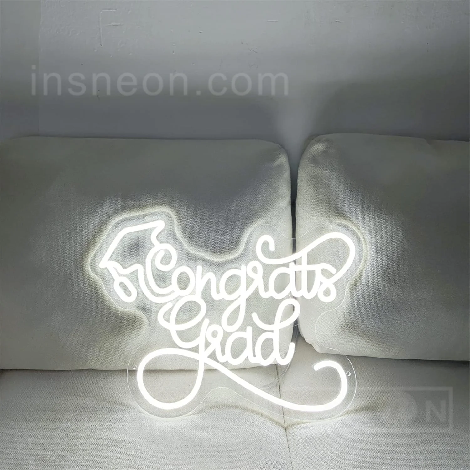 Congrat Grad Neon Signs for Wall Decor,Led Light Sign for PROM night Party,Prom,Home,Room,Wall Decoration,Graduation Christmas