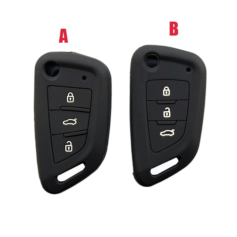 Silicone Car Key Cover Case Shell For VVDI2 /VVDI MINI Key Tool/VVDI Max XEKF20EN xskf01en 3 Button Key Chain Protective Jacket