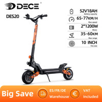 DECE DES20 Adult Electric Scooter 1200W Motor E-Scooter 48V13AH Battery 10 Inch Tire City Escooter