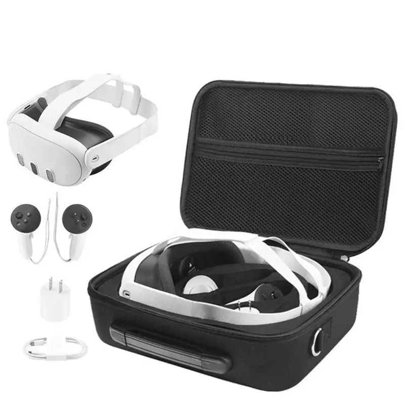 Carrying Case For Meta For BOBOVR M3 PRO Elite Strap Protective Bag Hard Shell Case For Travel And Storage-AEF7
