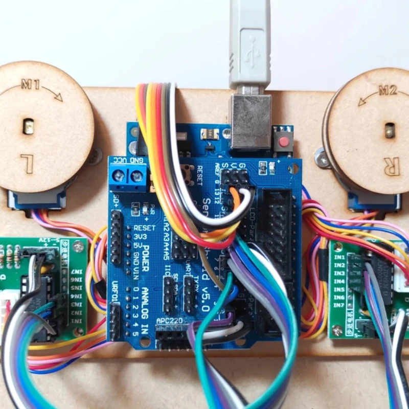 Robot de pintura de pared con trazador de Cable para Arduino, Kit de bricolaje, gráfico Polar con Motor UNO, Kit de iniciación programable