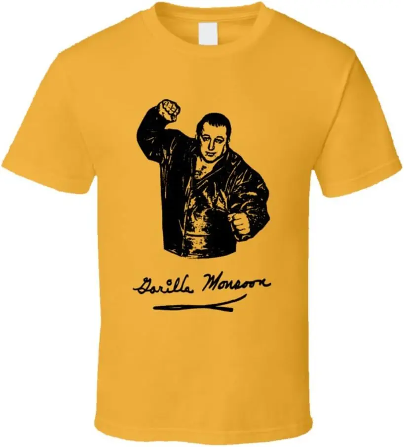 Gorilla Monsoon Retro Wrestling Tees Y2K tops Unisex Summer Short Sleeve