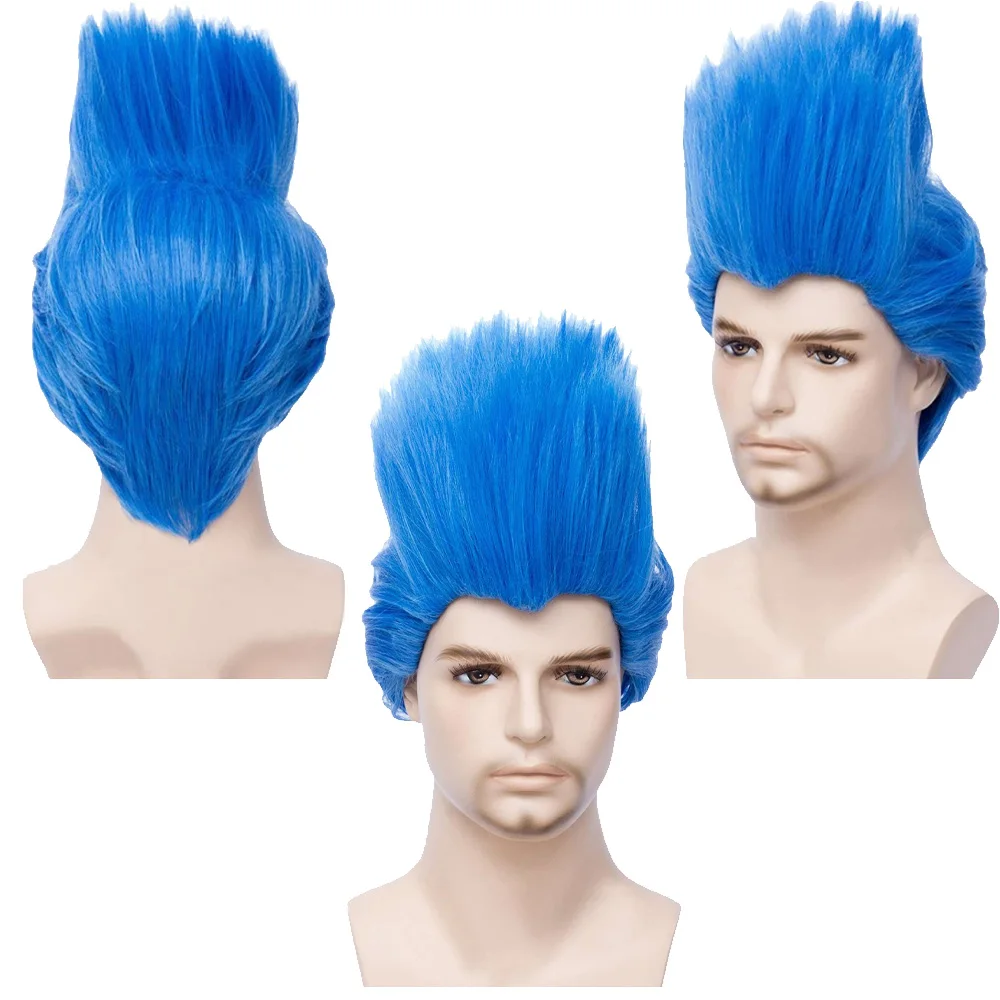 Anime Hercules Cosplay Hades Pruik Voor Volwassen Hoofddeksels Hittebestendig Synthetisch Haar Carnaval Halloween Feest Rekwisieten Hoofddeksels