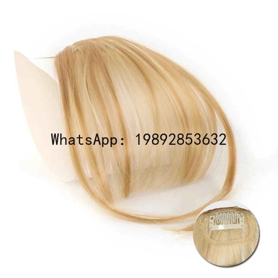 

Air bangs wig piece, light, breathable, natural and invisible, full bangs hair replacement block