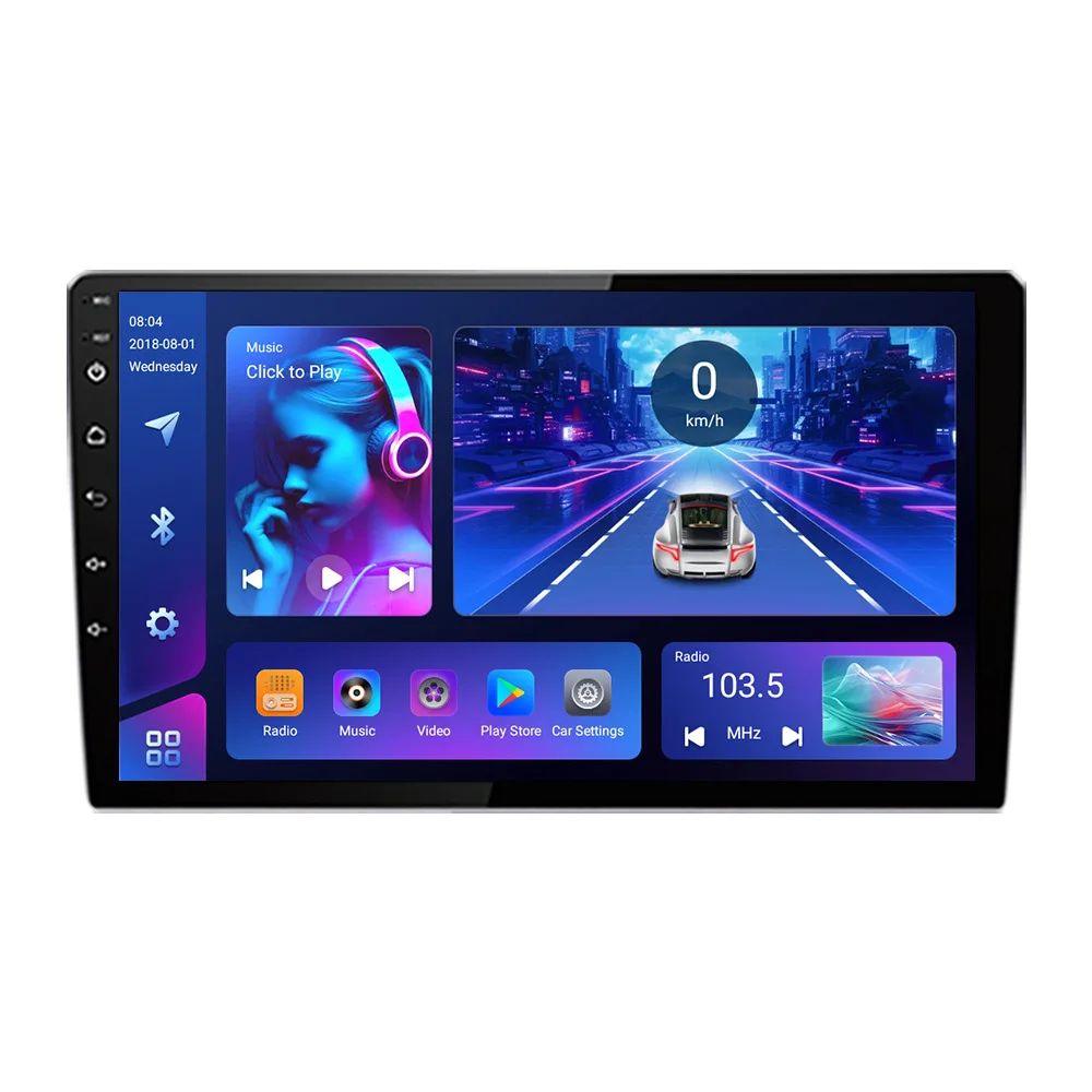 

Android Large-Screen Car Stereo - 9/10 Inch All-in-One with Navigation, Bluetooth, Wireless CarPlay & Reverse Camera