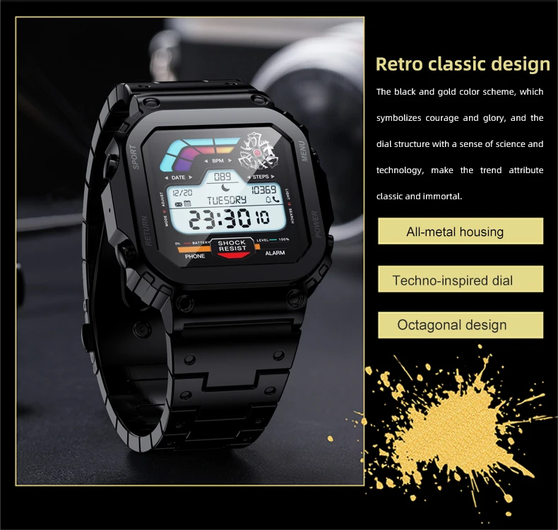 AW39 1.54 inch Waterproof Relojes inteligentes Health monitor Men's Smartwatch Montres intelligentes Smart watch for IOS Android