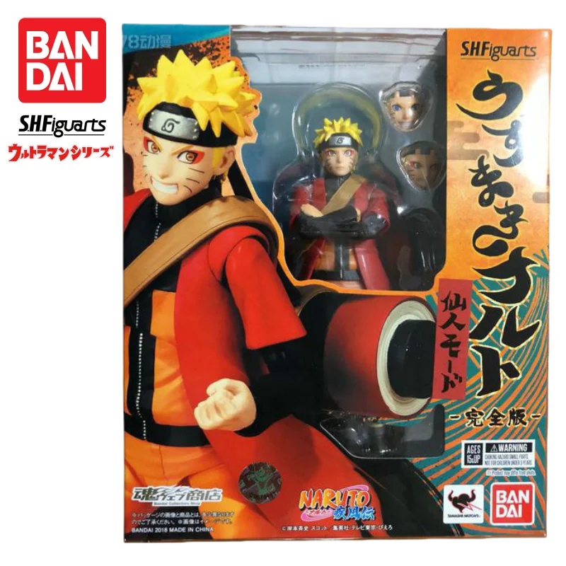 In Stock Bandai S H Figuarts Original Naruto Uzumaki Naruto Model Doll Brand New Boxed Action Figure Anime Merchandise Figurine