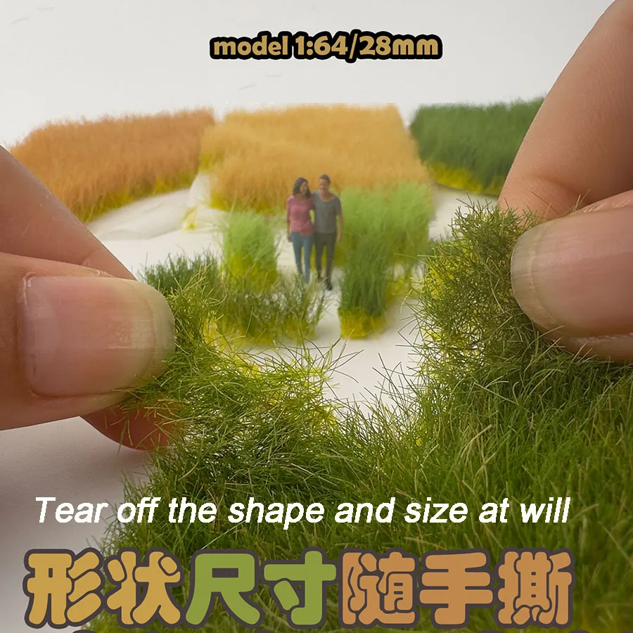 Height 12mm Static Grass Cluster Model Artificial Tuft Lawn Micro Wargame Scenery Materials Sand Table Layout Diorama Kits 1Pcs