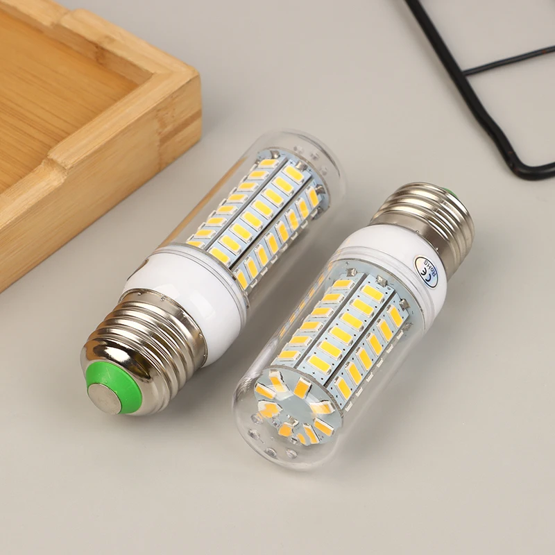 E27 LED 램프, SMD5730, 220V, 110V, 옥수수 전구, 홈 데코 LED 샹들리에, 화이트, 웜 화이트, 24, 48, 72, 96, 5W, 7 W, 12 W, 15W