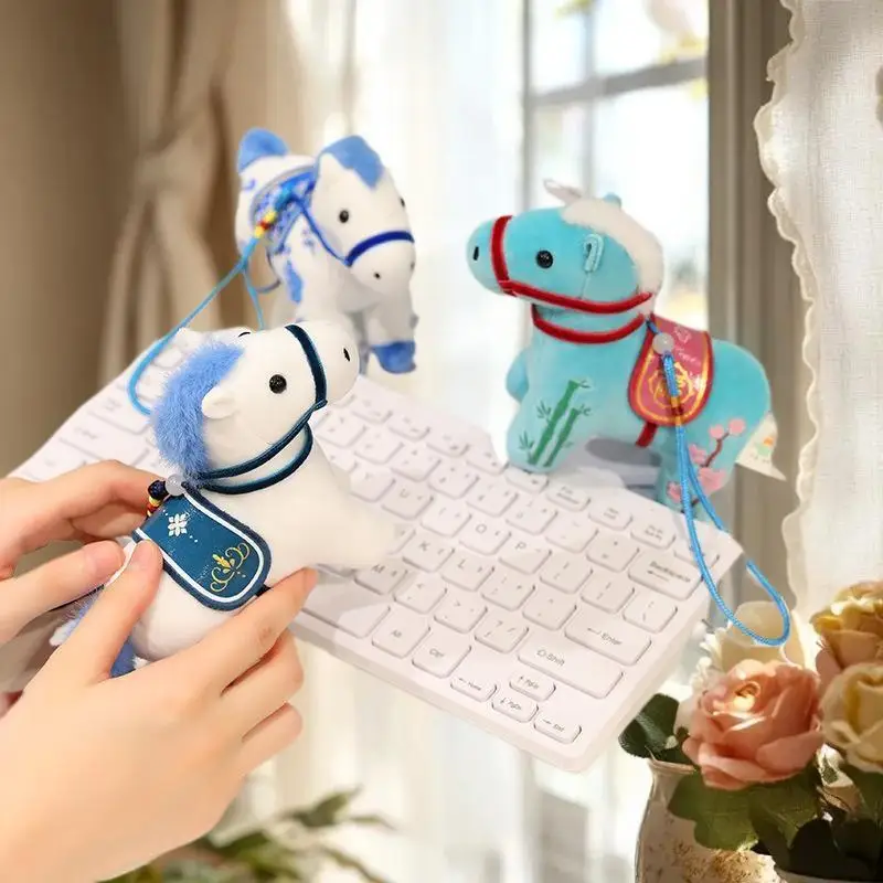 جميل الحصان التميمة أفخم هدايا المولود الجديد؛ 2026 سنة تحت عنوان، لينة واقعية المهر دمية ديكور المنزل قلادة. #1