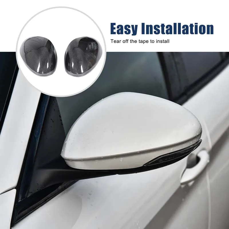 

2Pcs Real Carbon Fiber For Alfa Romeo Giulia 2017-2022 Car Exterior Mirror Cover Decoration Sticker Car Protection Accessories