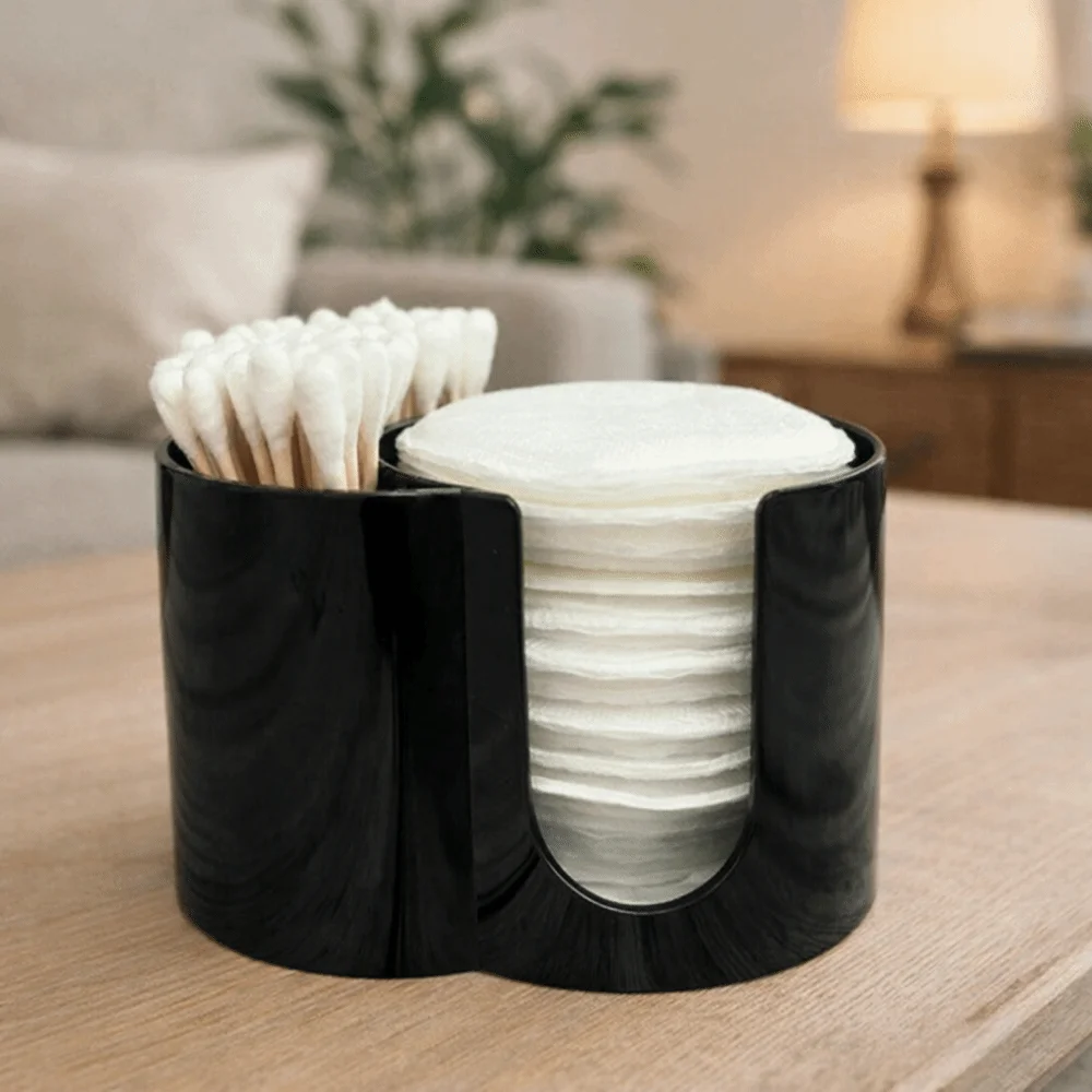 Dust-proof Cotton Swab Box Organizer Save Space Plastic Qtips Storage Holder Multifunctional Large Capacity