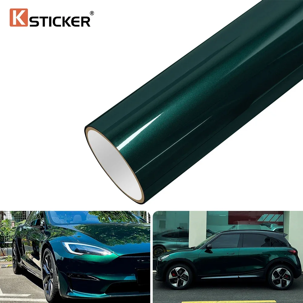 

Car Vinyl Wrap Film British Racing Green Metallice Vehicles Motorcycles Full or Partial Body Wrapping Auto Modified Accessories