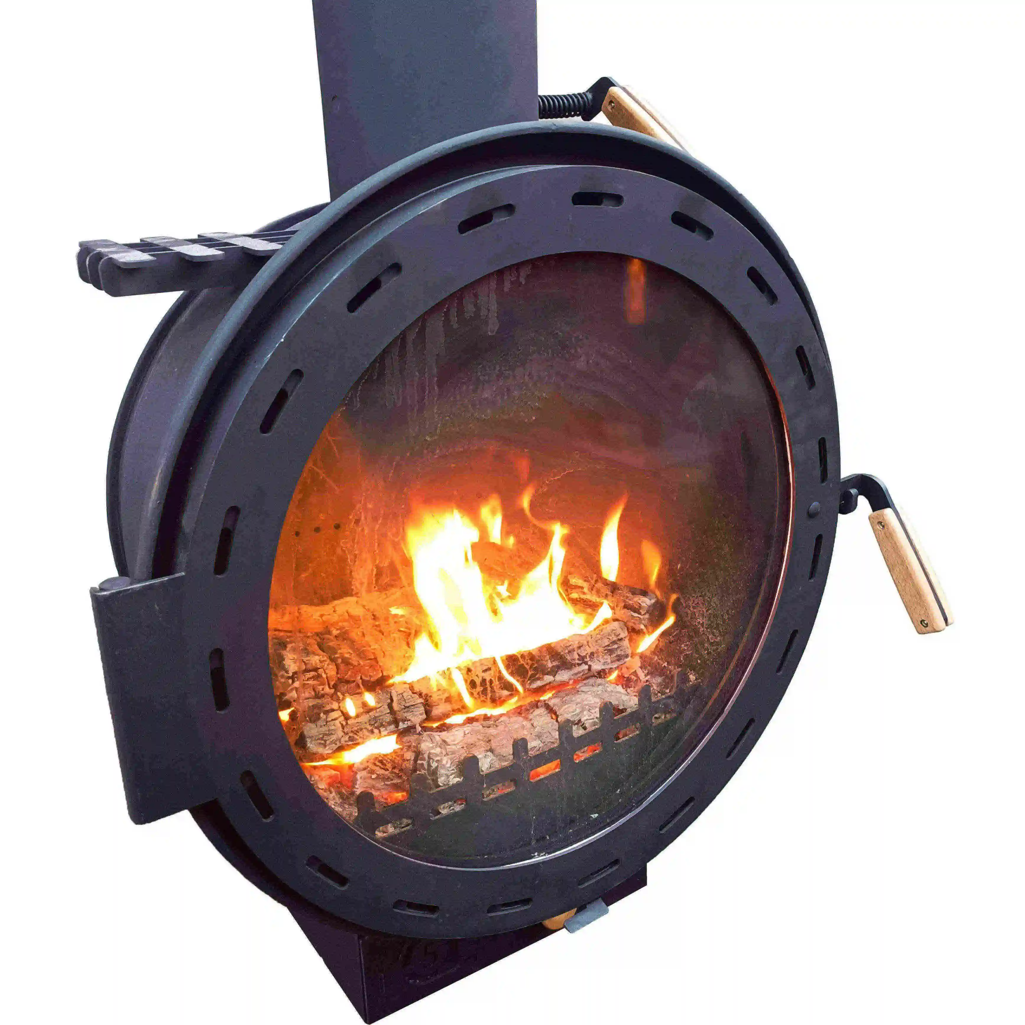 Indoor Heating Fireplace Wood Burning Cast Iron Fire Pits Hanging Fireplace
