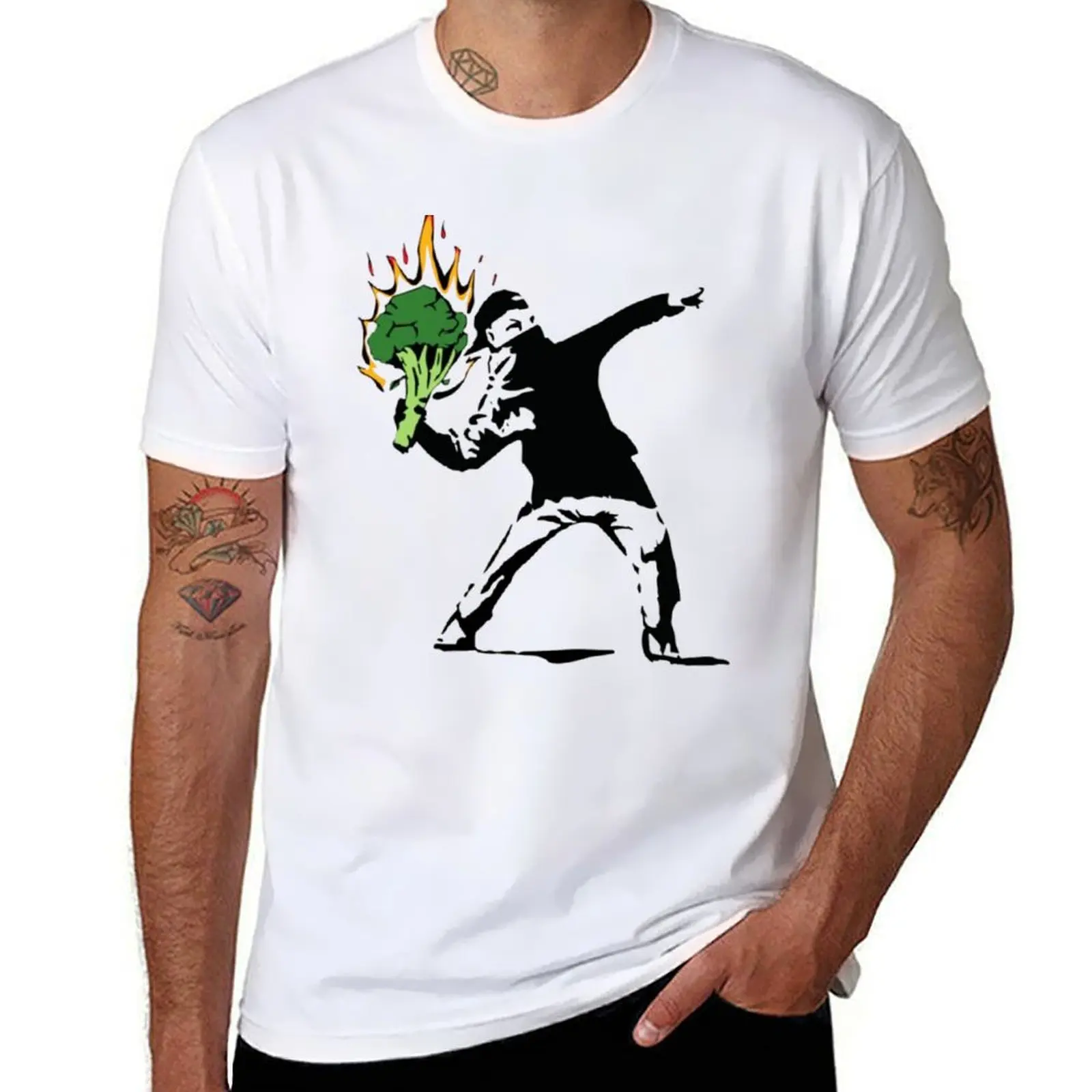

Vegan Banksy T-Shirt street wear man t shirt baggy shirts vintage t shirt men