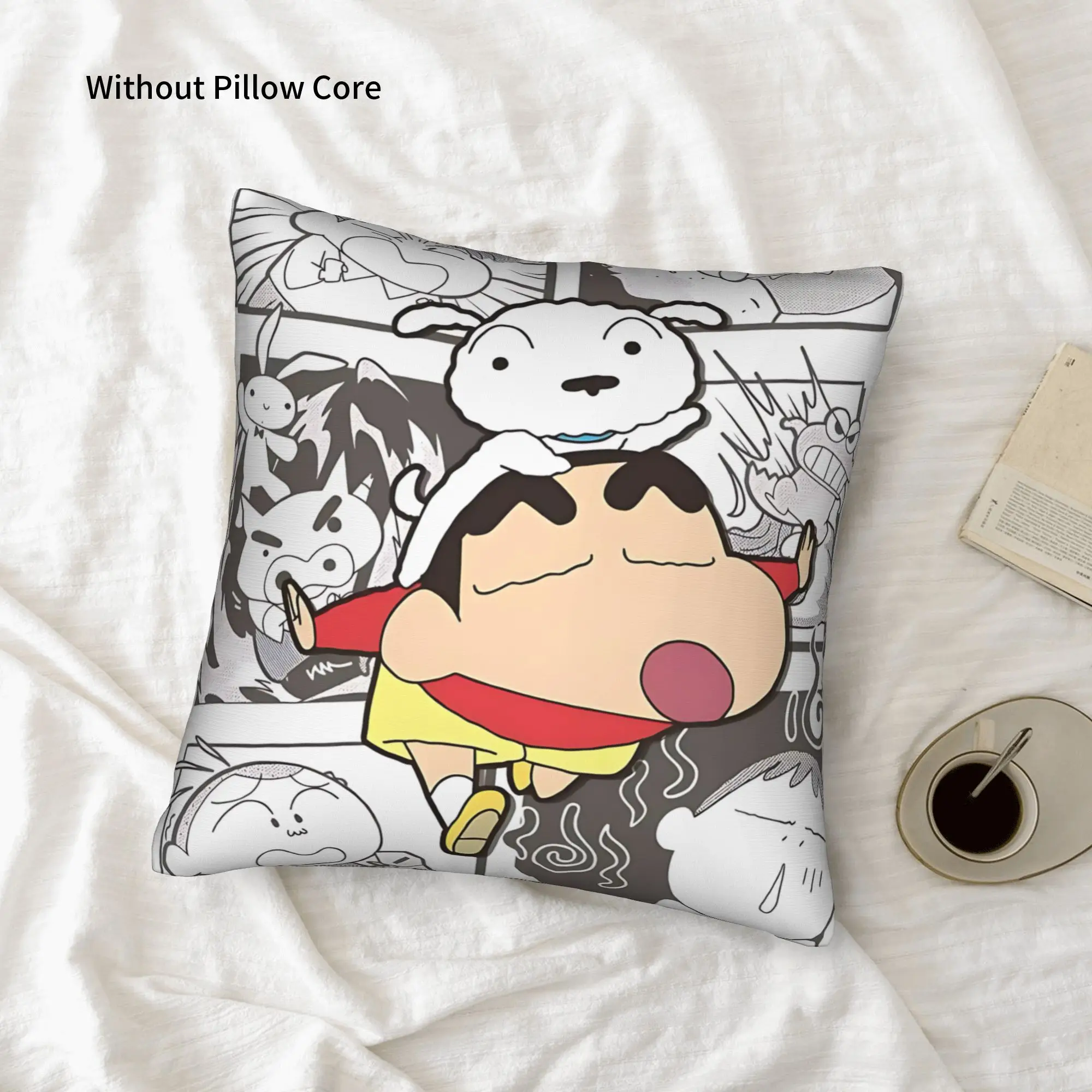 1PC Crayon S Shin chan Pillow Case Double-Sided Printing  Sofa Cushion Bedroom Bedside Pillow