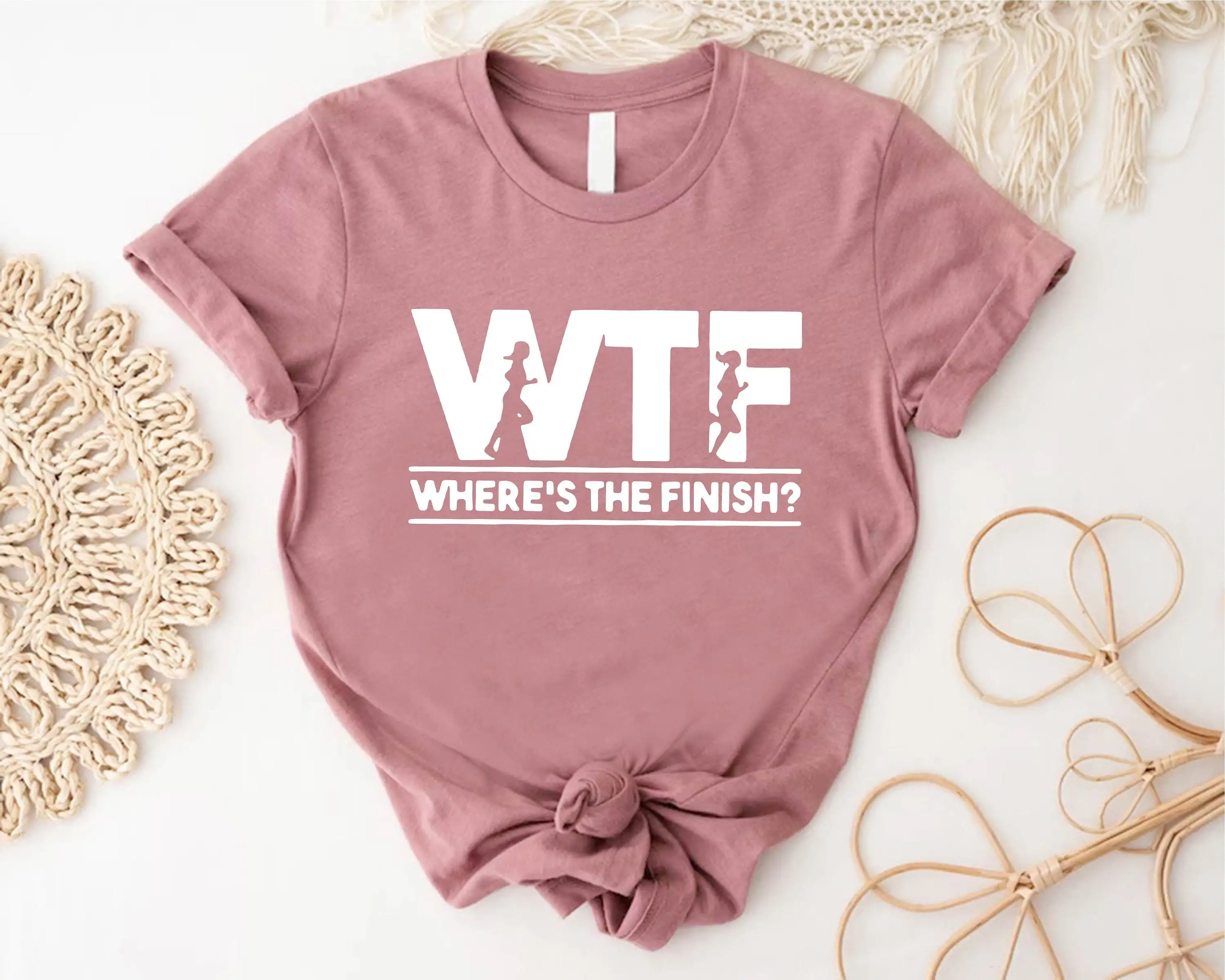 WTF Where's the Finish T Shirt For Runner Girl 5K Marathon Funny Running Sports and Lover