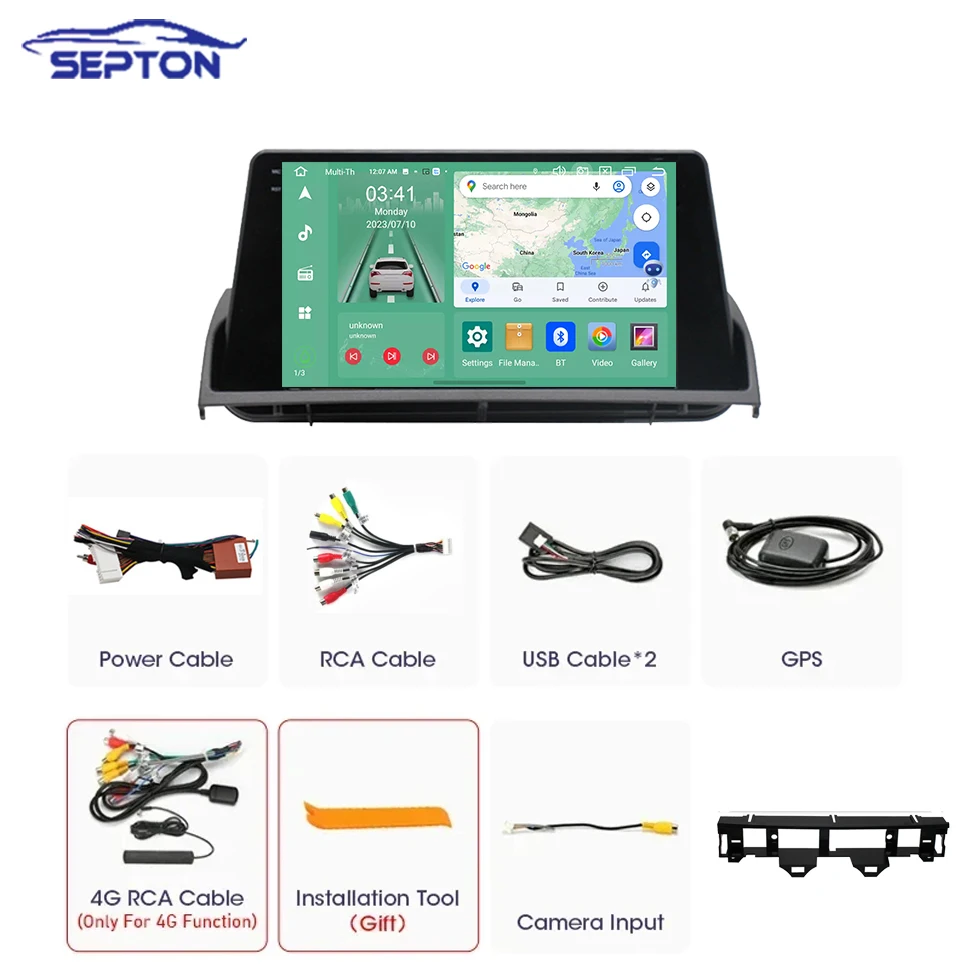 SEPTON Car Intelligent Systems for Mazda 6 2002 2003 2004 2005 2006 2007 2007 2008 CarPlay GPS Car Screen Android Auto Player 4G