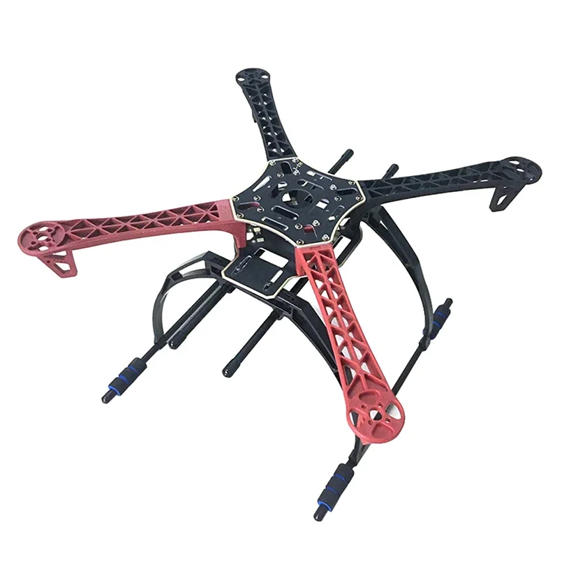 FEICHAO F450 F550 F330  Frame Landing Gear Landing Skid Fpv Aerial Photography Gimbal Damping Tall Foot Stool-Black-white