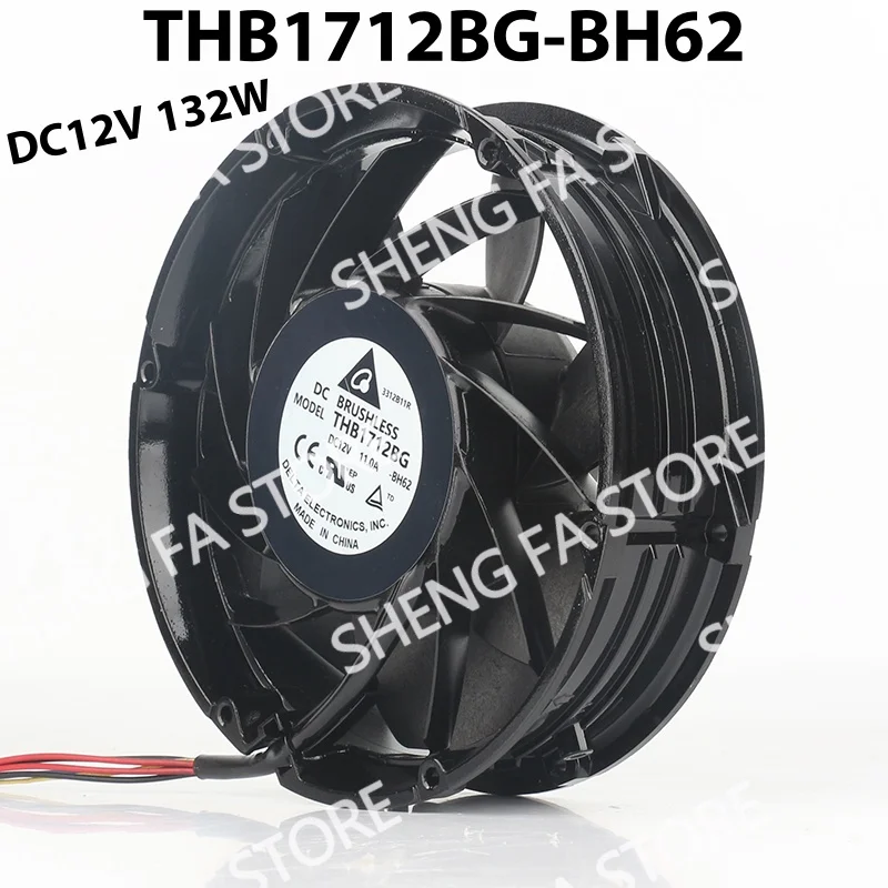 Violent large air volume PWM round Original Delta 24V 48V DC 12V 11.0A AC EC 17251 172X172X51MM 17CM THB1712BG-BH62 cooling fan