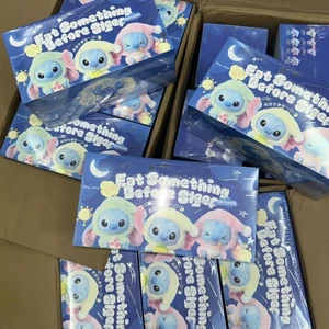 Stitch 'Eat Something before Sleep' Series Blind Box Plush Doll Cute Pendant Ornament Mystery Surprise Toy for Trendy Collectors