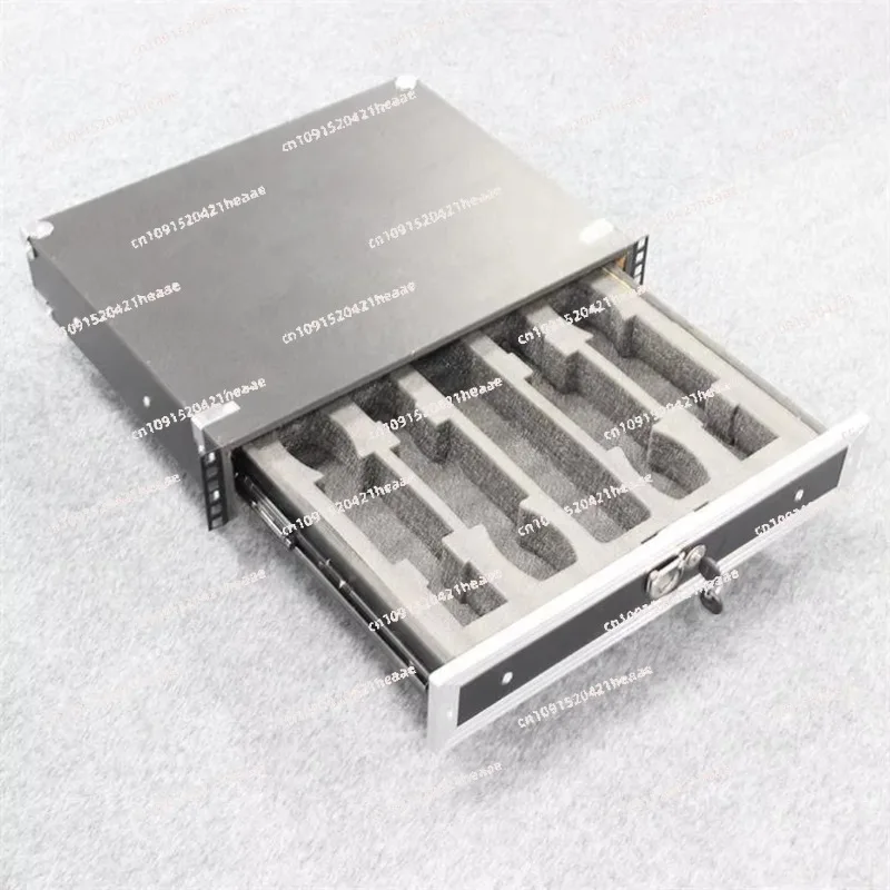 Suitable for  with Lock Wireless Microphone 19 Inch Household Standard Cabinet Drawer 2U Full Metal/Wood Drawer Air Case