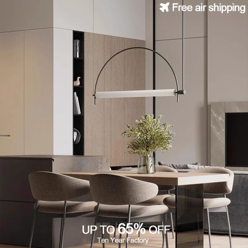 

Minimalist Modern Hanging LED Chandelier and Pendant Lamp for Study Bedroom Living Room Home Villa Interior Design