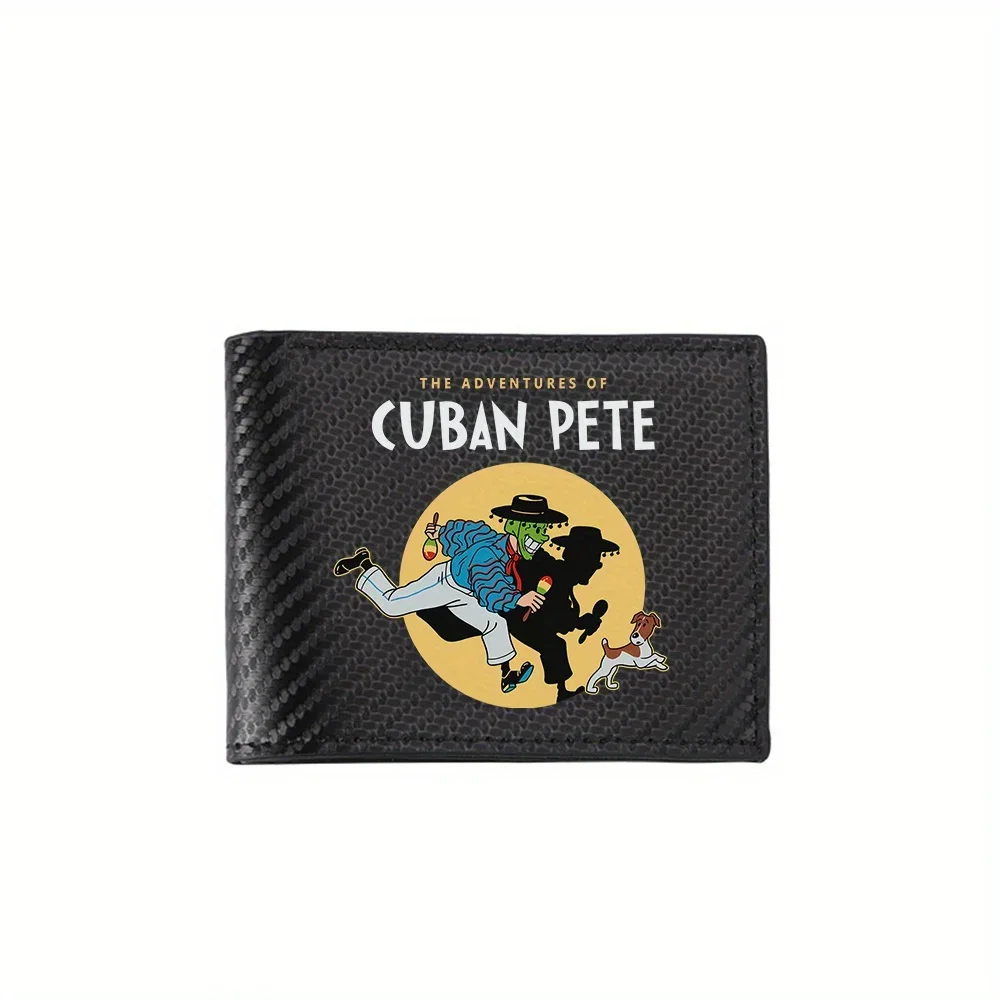 Cuban Pete dancing dog shadow maracas Men's Wallets Simple Business Modern Stylish Printing Design Gifts For Father Boyfriend Ch