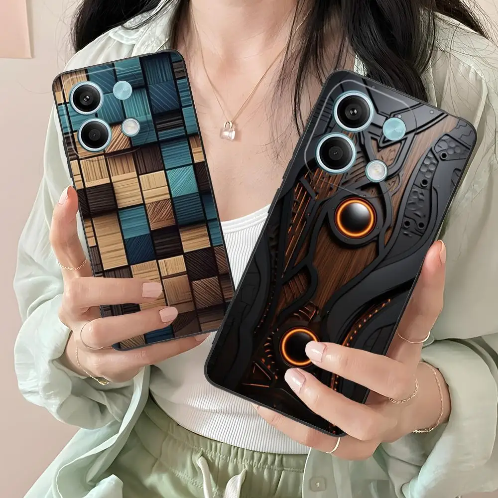 حافظة لهاتف شاومي ريدمي نوت 14 13 12 11 S Pro Plus 4G 5G غطاء طباعة ملون للهواتف الذكية الفاخرة #2