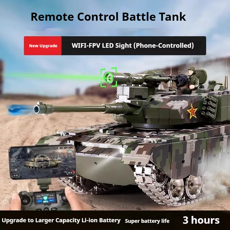 Rc Remote Control Tank 4k Hd Camera Alloy Track  Bullets High Speed Military Vehicle For Adult Hobby Collection  2026 New Model