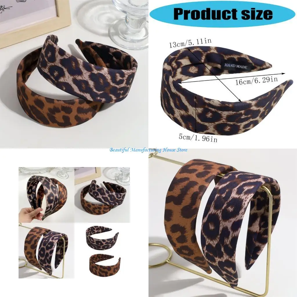 

E56A Gentle Stretch Margay Plan Hairband Nonallergenic Fabric Hat For Everyday
