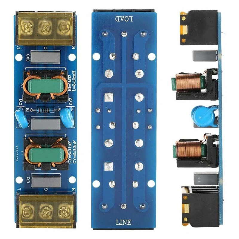 EMI High Frequency Two-Stage Power Low-Pass Filter Board For Power Supply Amplifier PCB Copper Electrical Access Filter