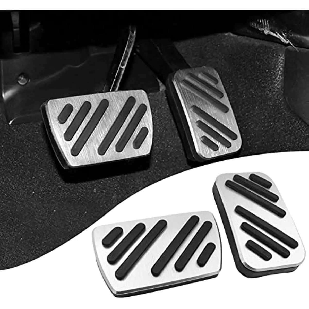 

Накладки на ножные педали для Honda Accord 2013-2022, Civic/HR-V 2016-2023, CRV/Ridgeline 2017-2023, Odyssey 2018-2023