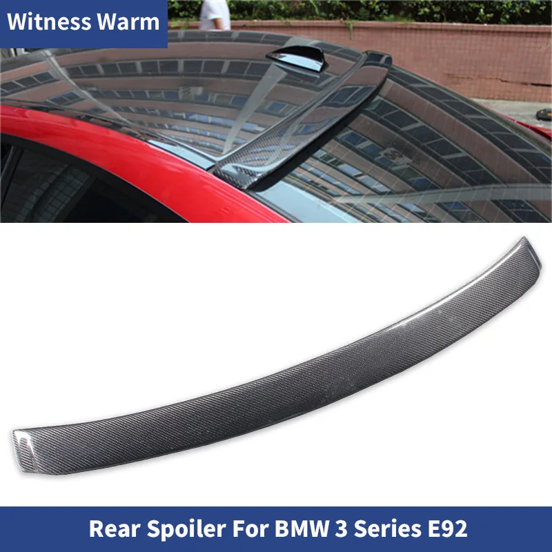 E92 Carbon Fiber Rear Wing Spoiler Roof Wings for Bmw 3 Series E92 320i 325i 2 Door Coupe 2006-2010