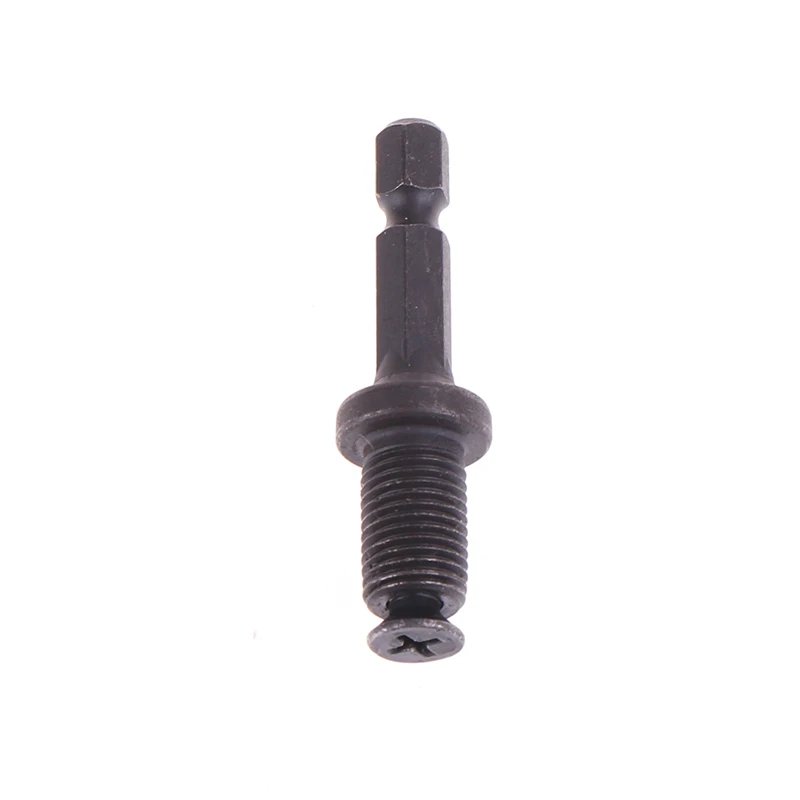 Drill Chuck Adaptor 1/4" Hex Shank Adapter To 1/2" 3/8" Male Thread Electric Drill Bits Collet Quick Change Converter