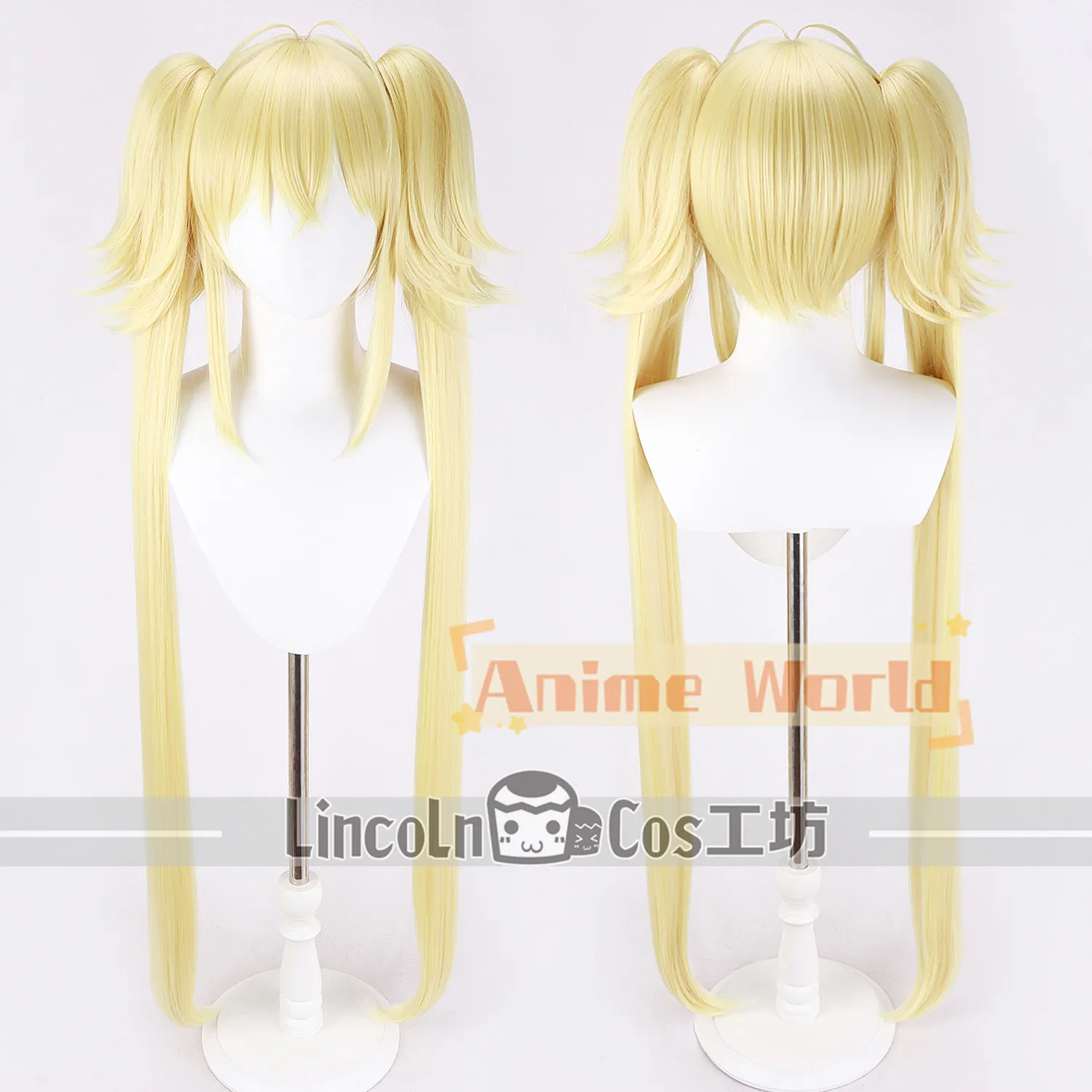 Anime Tsukiyomi Utau Cosplay Wig Halloween Carnival Party Props Synthetic Hair Heat Resistant Fiber + Wig Cap